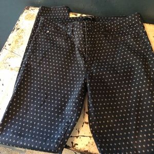 Black and grey polka dot pants